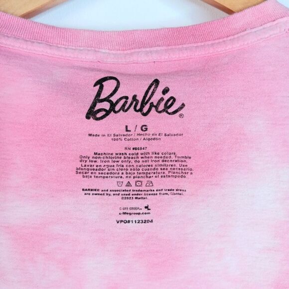 BARBIE SERVE IT UP QUEEN OF THE COURT  Graphic Tee Large Vintage Y2K Barbiecore - Picture 6 of 6